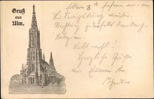 Ak Ulm an der Donau, Münster