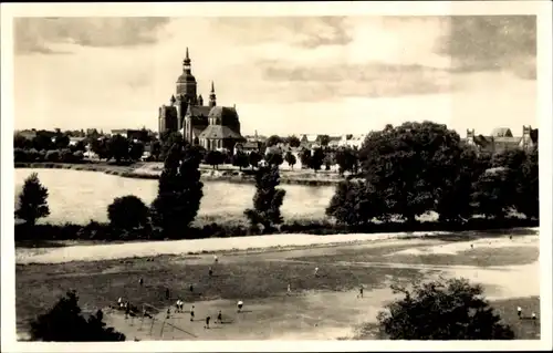 Ak Stralsund in Vorpommern, Am Frankensportplatz