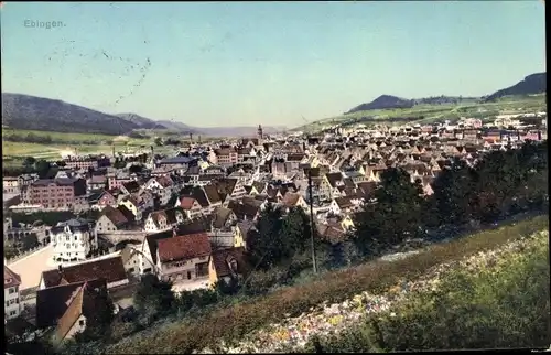Ak Ebingen Albstadt in Württemberg, Totalansicht der Ortschaft