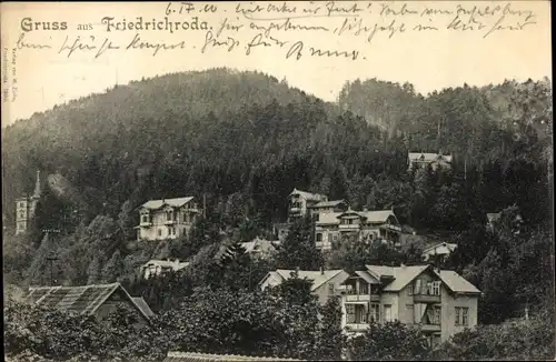 Ak Friedrichroda in Thüringen, schöne Detailansicht