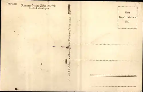 Ak Schmiedefeld am Rennsteig Thüringen, Panorama vom Ort