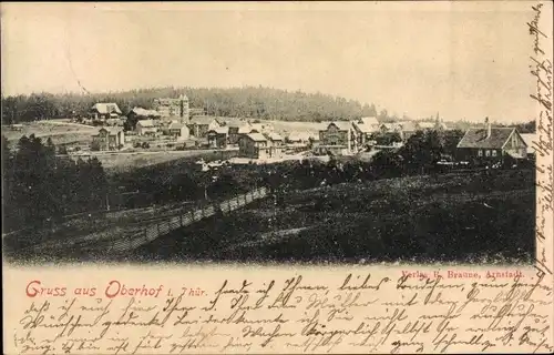 Ak Oberhof im Thüringer Wald, Panorama vom Ort