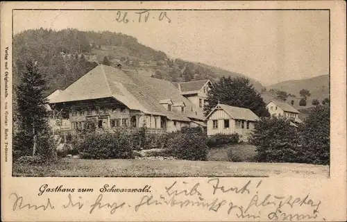 Ak Titisee Neustadt im Breisgau Hochschwarzwald, Gasthaus zum Schwarzwald