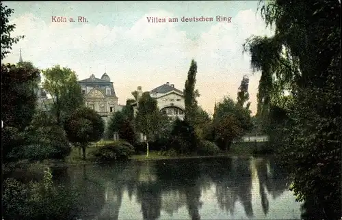 Ak Köln am Rhein, Villen am Deutschen Ring