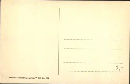 Ak Görlitz in der Lausitz, Rathaustreppe, Statuen