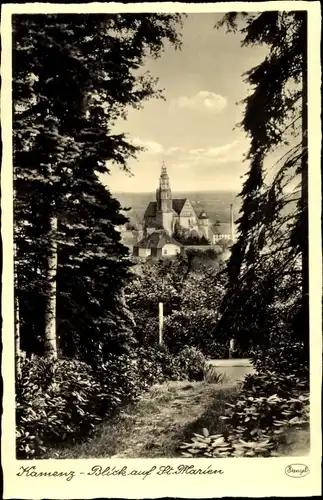 Ak Kamenz im Kreis Bautzen, Blick auf St. Marien