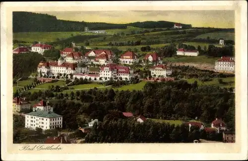 Ak Bad Gottleuba in Sachsen, Panorama vom Ort