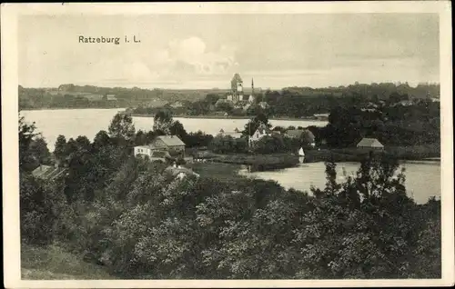 Ak Ratzeburg im Herzogtum Lauenburg, Panorama vom Ort