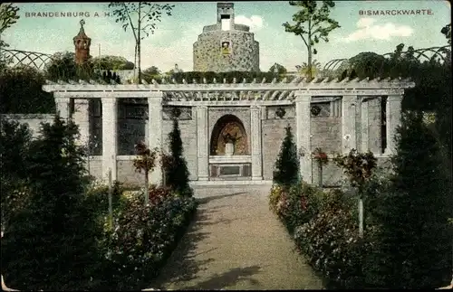 Ak Brandenburg an der Havel, Bismarckwarte