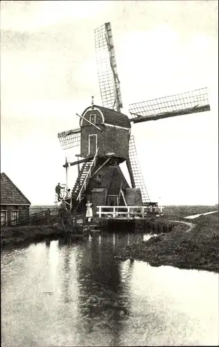 Ak Abcoude Utrecht Niederlande, Watermolen
