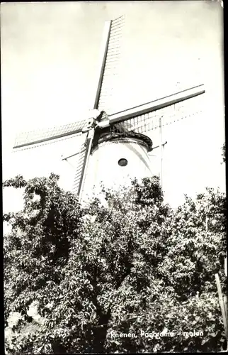 Ak Rhenen Utrecht, Panorama molen