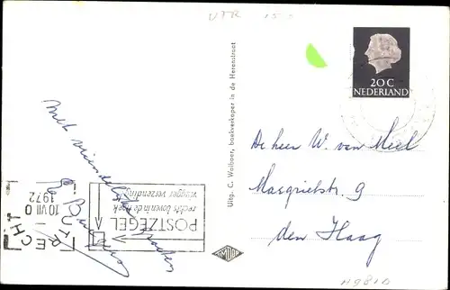 Ak Rhenen Utrecht, Panorama molen