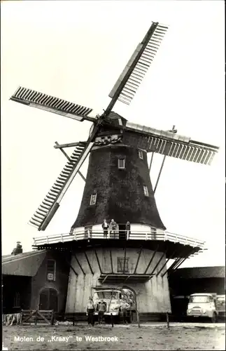 Ak Westbroek Utrecht Niederlande, Molen de Kraay