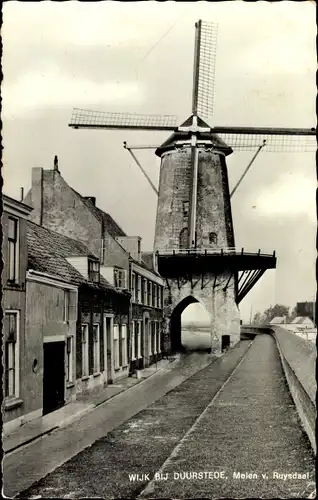 Ak Wijk bij Duurstede Utrecht, Molen v. Ruysdaal