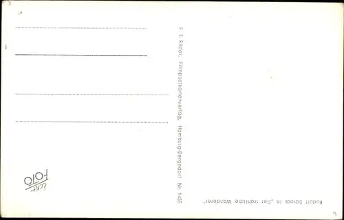 Ak Schauspieler Rudolf Schock in Der fröhliche Wanderer