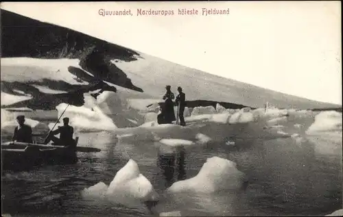 Ak Gjuvvandet Norwegen, Nordeuropas höchste Felswand, Gletscher