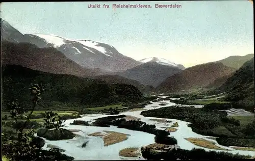 Ak Norwegen, Utsikt fra Roisheimskleven, Bæverdalen