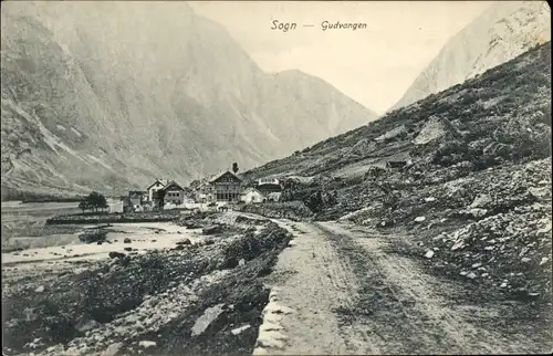 Ak Gudvangen Sogn Norwegen, Berge