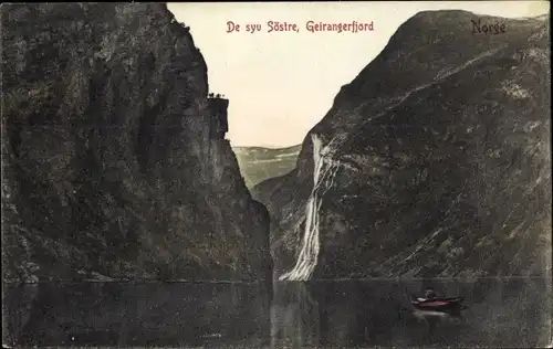 Ak Geirangerfjord Norwegen, De Syv Søstre