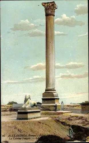 Ak Alexandria Ägypten, Pompey's Pillar