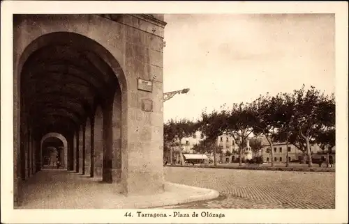 Ak Tarragona Katalonien Spanien, Plaza de Olózaga