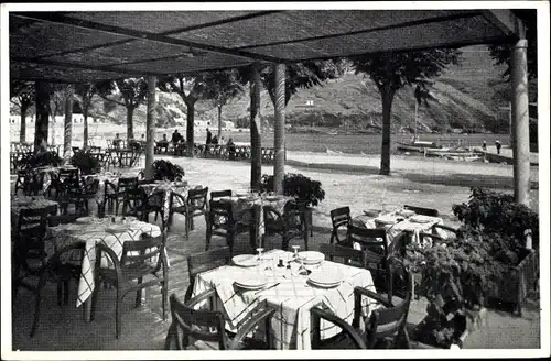 Ak Barcelona Katalonien Spanien, Hotel Miramar, Terrasse