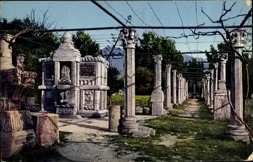 Ak Solin Salona Kroatien, Pergola Cisterna avanti il Tusculum