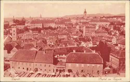 Ak Zagreb Kroatien, Panorama