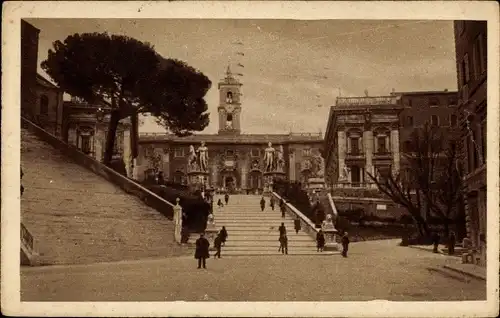 Ak Roma Rom Lazio, Campidoglio, Kapitolsplatz