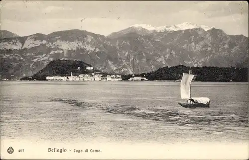 Ak Bellagio Lago di Como Lombardia, Panorama