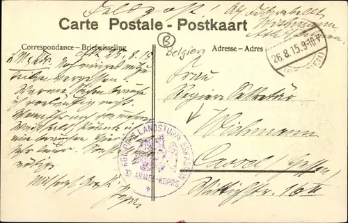 Ak Beloeil Wallonien Hennegau, L'Avant Cour du Chateau