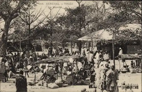 Ak Thies Senegal, Marktleben
