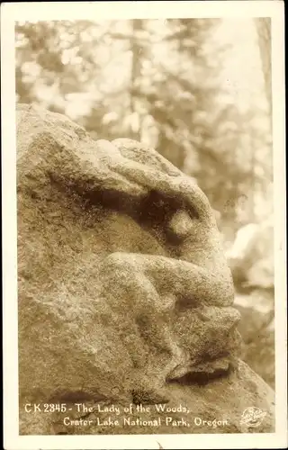 Ak Oregon USA, The Lady of the Woods, Crater Lake National Park, Plastik