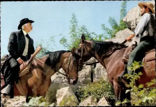 Ak Schauspieler Renato Baldini, Filmszene, Unter Geiern, Richter Leader