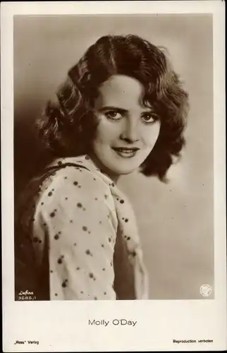Ak Schauspielerin Molly O'Day, Portrait, Ross 3685/1