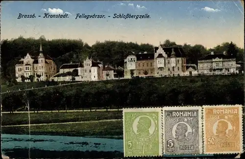 Ak Brașov Brassó Kronstadt Rumänien, Schlossbergzeile