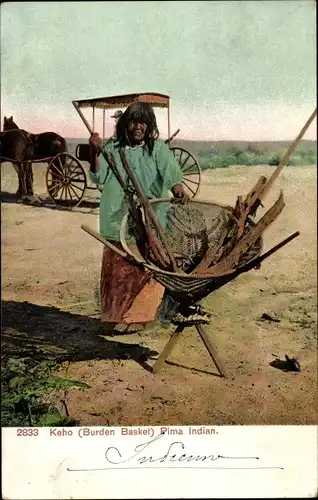 Ak Pima Indian, Keho, Burden Basket