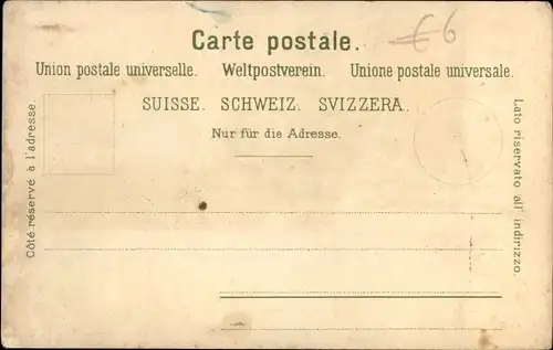 Litho Montreux Kanton Waadt Schweiz, Panorama