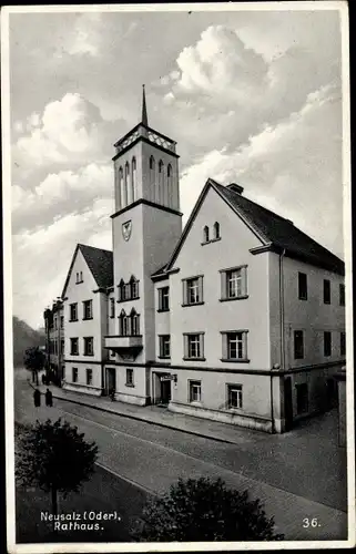 Ak Nowa Sól Neusalz Oder Ostbrandenburg, Rathaus