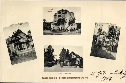 Ak Ostseebad Timmendorfer Strand, Hotel Demory, Pension Bristol, Landhaus Demory, Villa