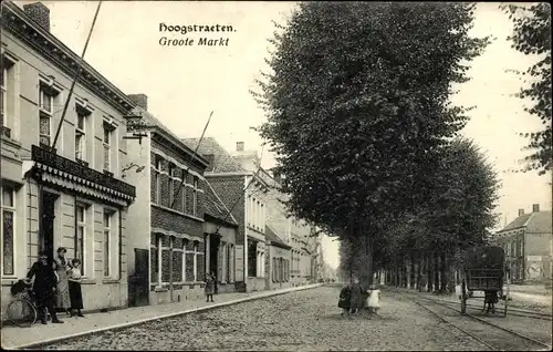 Ak Hoogstraeten Antwerpen Anvers Flandern, Grand'Place, Groote Markt, Cafe de Posthoren