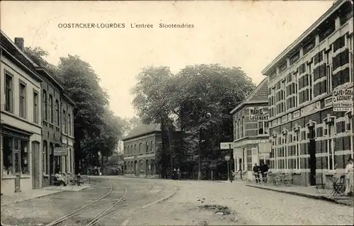 Ak Oostacker Lourdes Ostflandern, L'Entree Slootendries