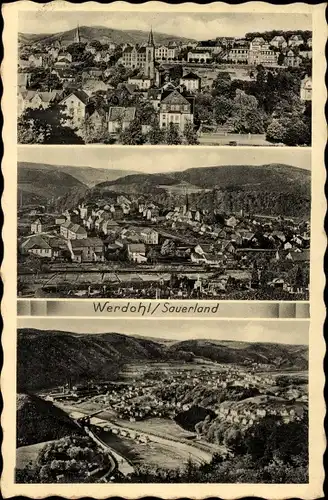 Ak Werdohl im Sauerland, Ortsansichten, Totale