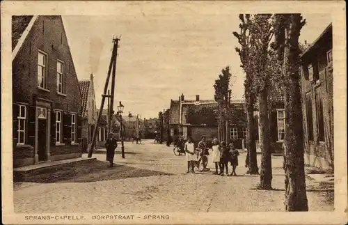 Ak Sprang Capelle Nordbrabant Niederlande, Dorpstraat