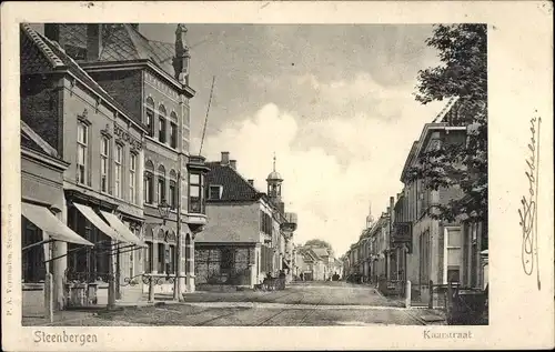 Ak Steenbergen Nordbrabant Niederlande, Kaaistraat
