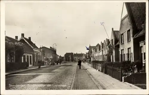 Ak Steenbergen Nordbrabant Niederlande, Burgemeester van Loonstraat