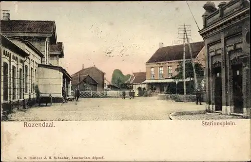 Ak Rosendaal Nordbrabant Niederlande, Stationsplein