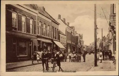 Ak Roosendaal Nordbrabant Niederlande, Molenstraat