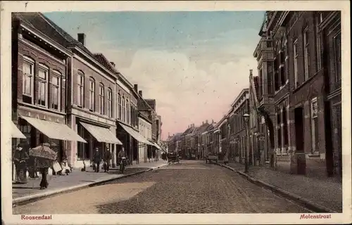 Ak Roosendaal Nordbrabant Niederlande, Molenstraat