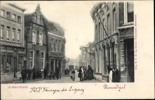 Ak Roosendaal Nordbrabant Niederlande, Achterstraat